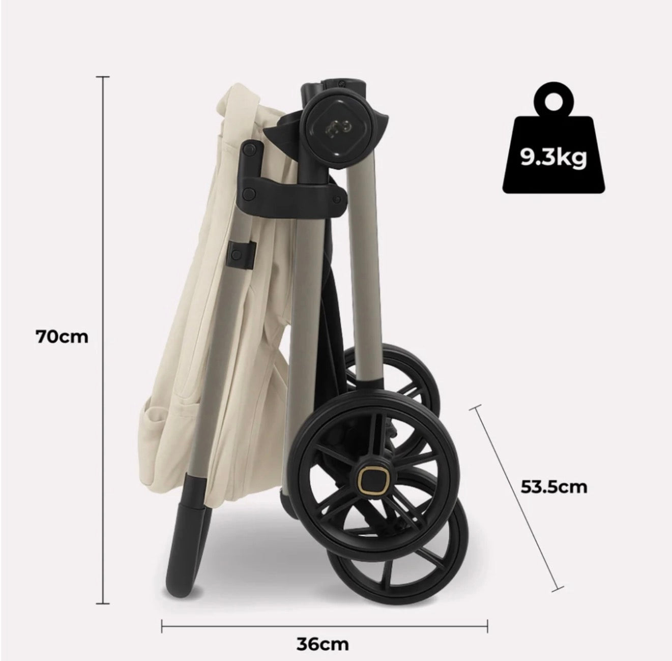 My Babiie MB170 Plus Pushchair - Ivory