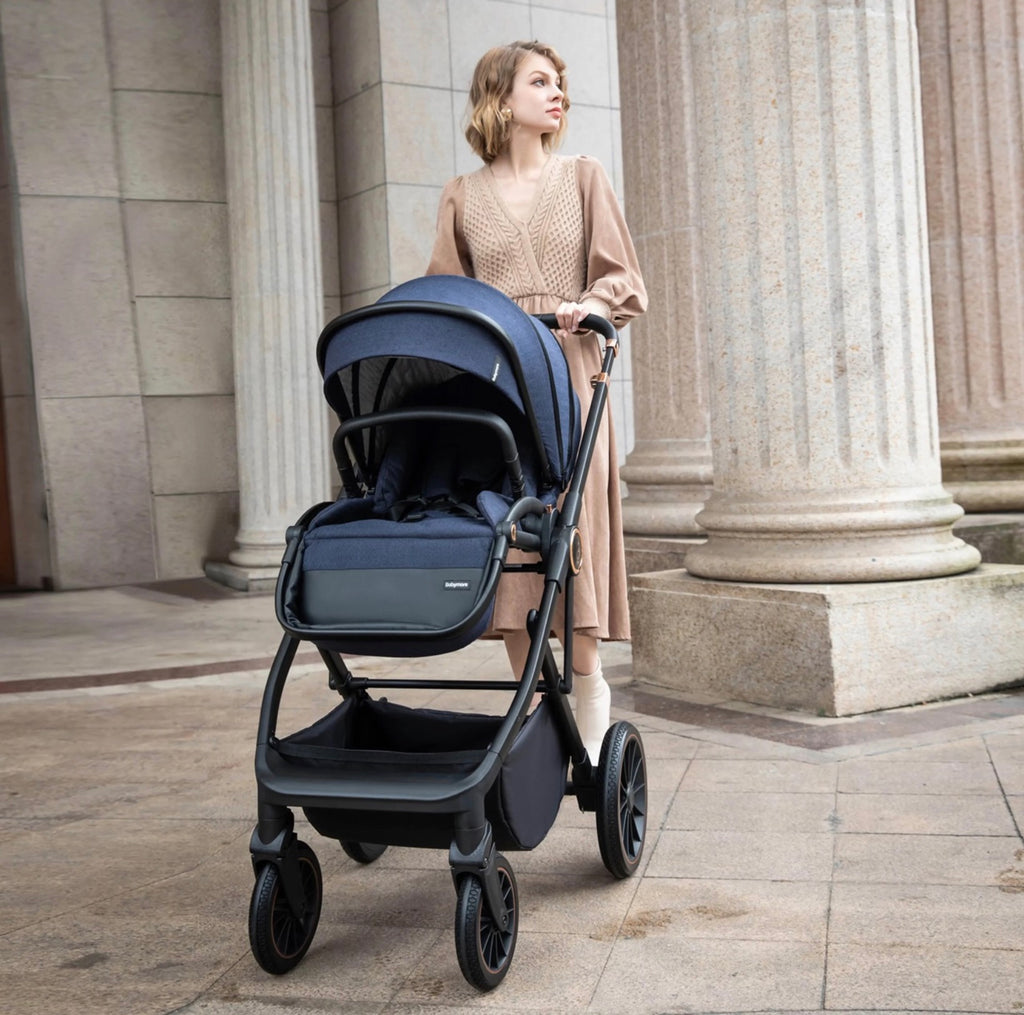 Babymore Chia Pram Pushchair – Midnight Blue