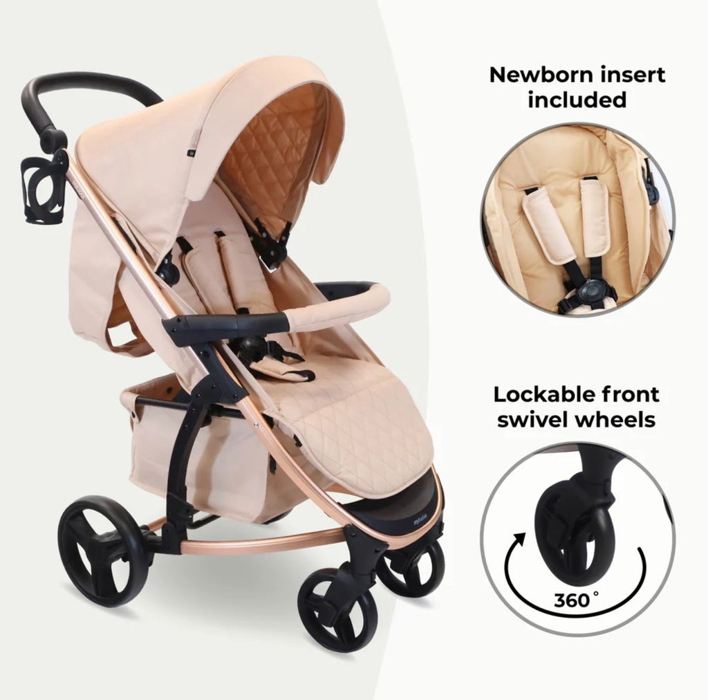 My Babiie MB200i Travel System with i-Size Car Seat – Blush