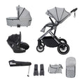 Babymore Chia Travel System Pecan with Base – Pearl Grey