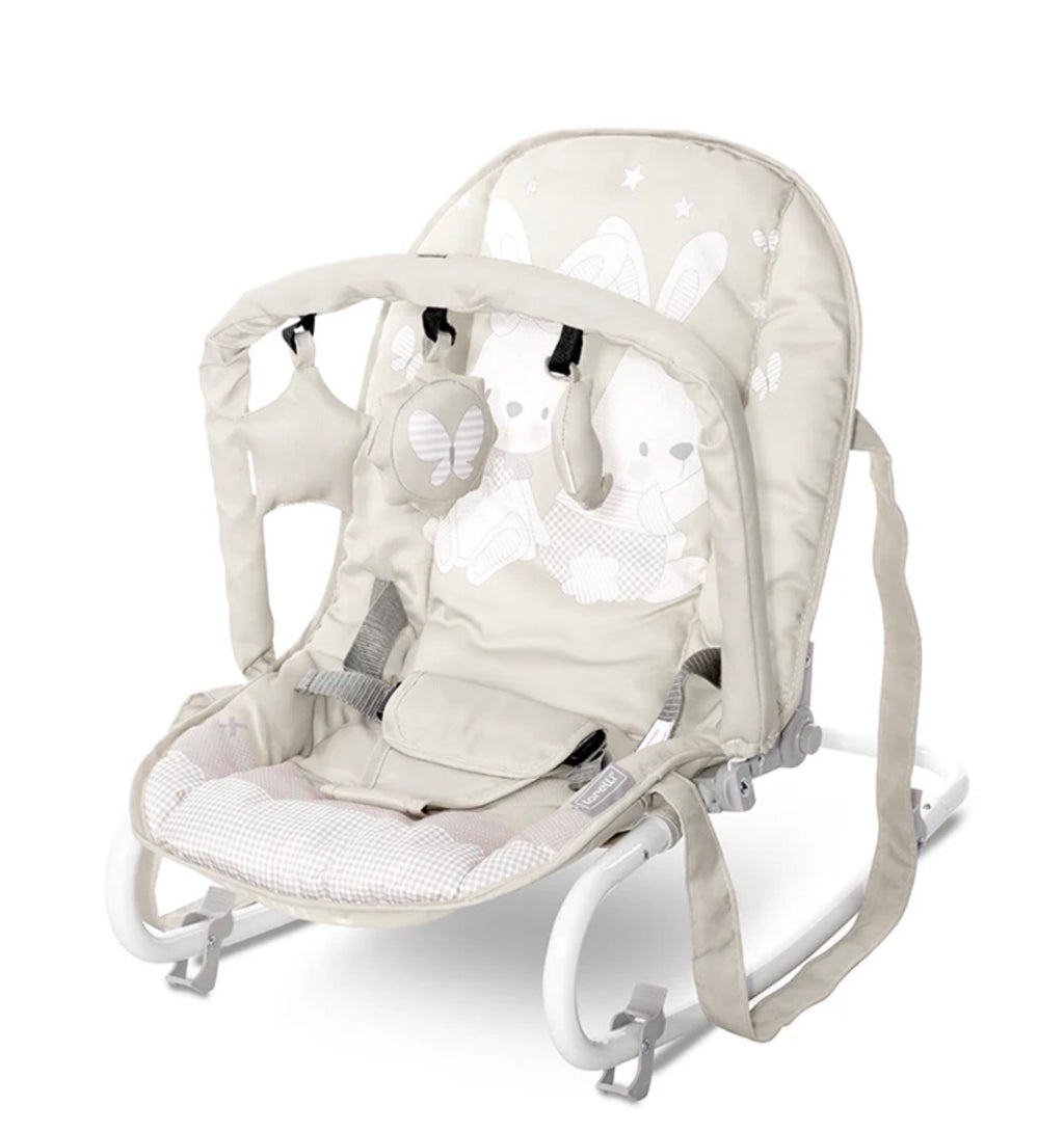 Lorelli Eliza Baby Rocker - Beige Bunnies