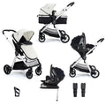 Mimi Travel System Pecan i-Size Car Seat with ISOFIX Base – Silver