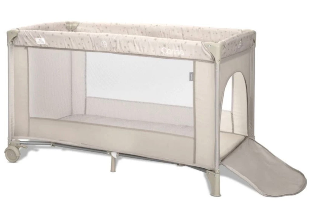 Lorelli Carina 2 Layer Travel Cot - Grey Stars