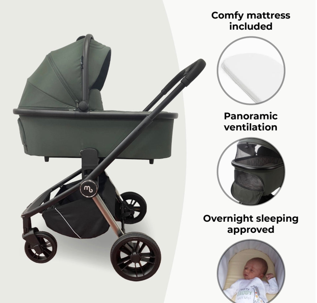 My Babiie MB450i 3 in 1 Travel System - Forest Green (MB450iSG)