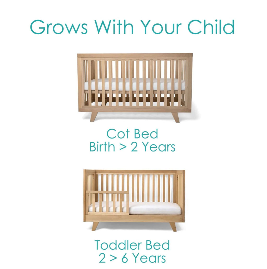 Clair De Lune Solid Oak Cot Bed