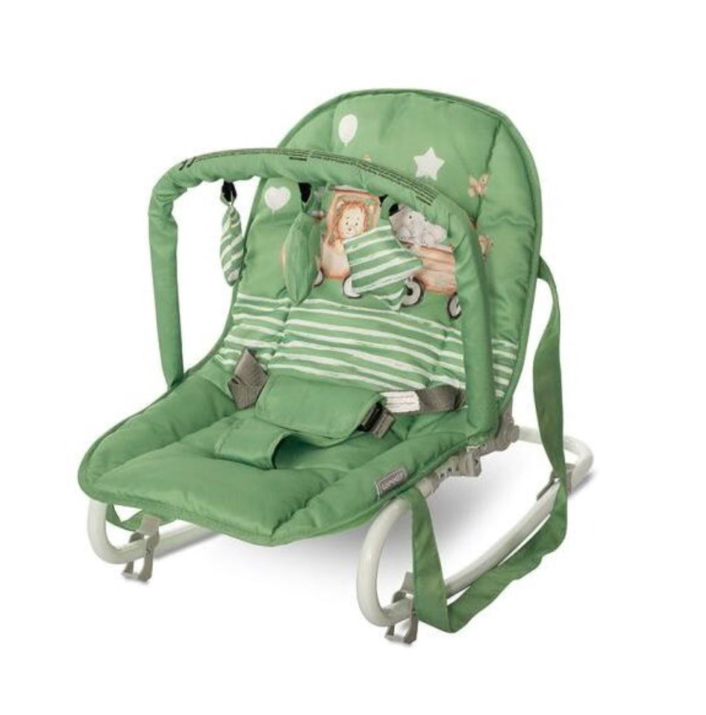 Lorelli Eliza Baby Rocker - Green Train