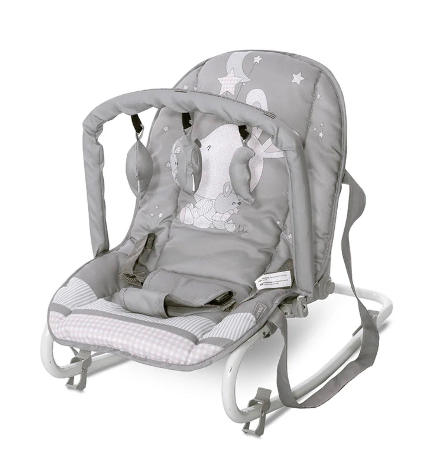 Lorelli Eliza Baby Rocker - Grey Rabbits
