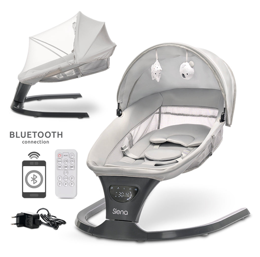 Lorelli Electric Baby Rocker Siena – Light Grey