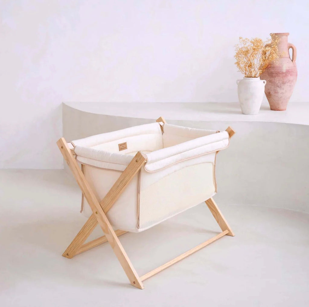 Clair De Lune Organic Folding Crib
