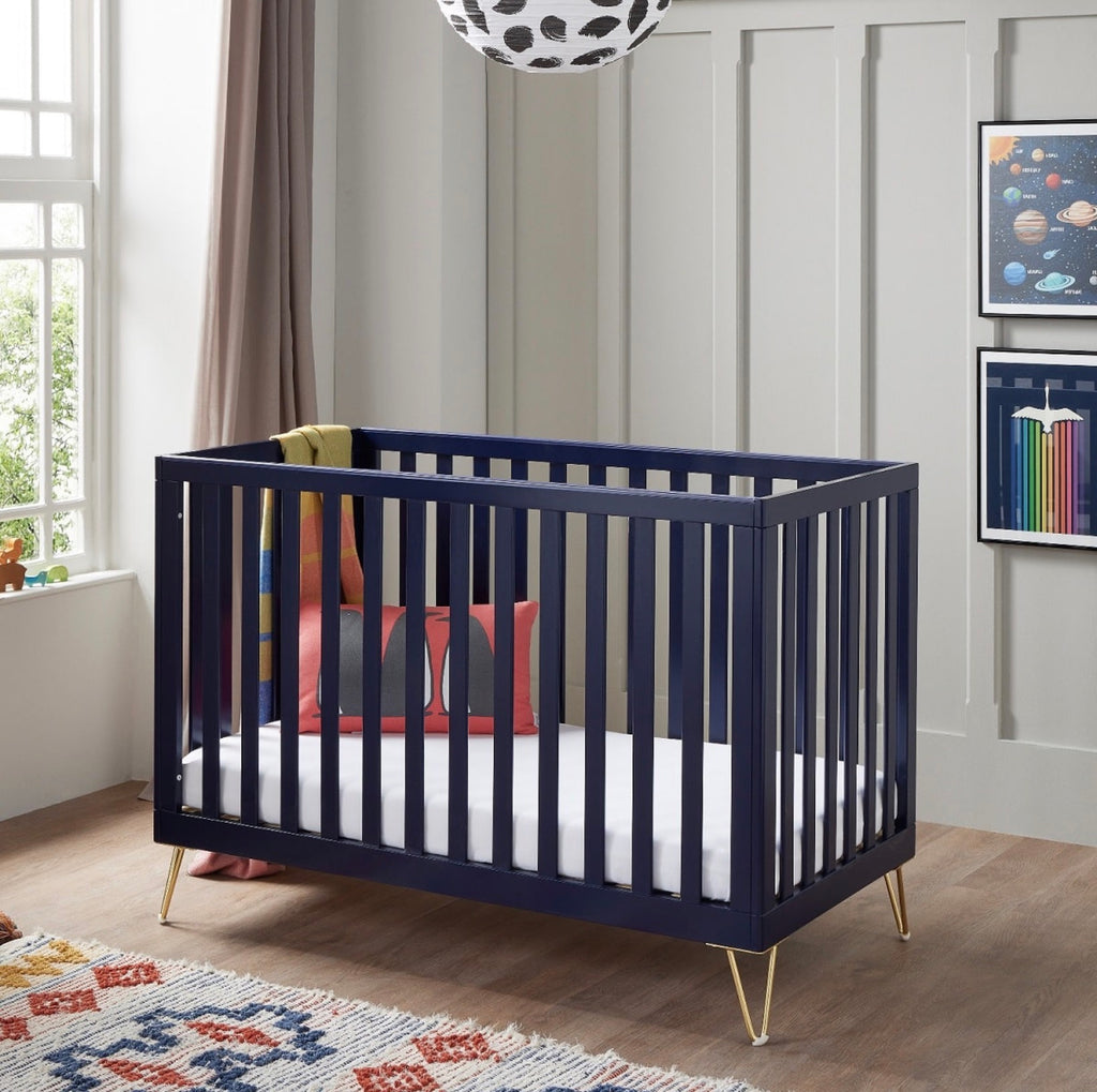 Babymore Kimi Cot Bed Midnight Blue